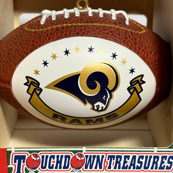 NFL Rams Touchdown Treasures Collectible Ornament Football Official NFL Licensed - Picture 2 of 5
